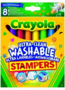 Pieczątki flamastrowe zmywalnei 8 kolorów CRAYOLA