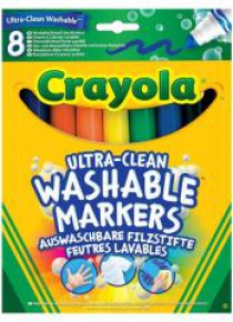Flamastry zmywalne 8 kolorów CRAYOLA