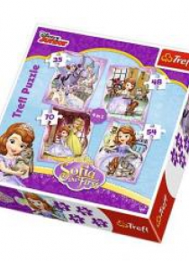 Puzzle 4w1 Wesoły dzień Zosi TREFL