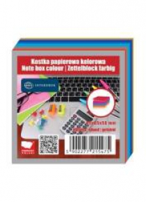 Kostka papierowa kolorowa 85x85x50 mm