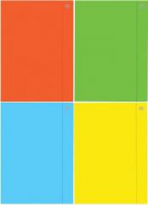 Teczka z gumką A4+ Fluo (10szt)