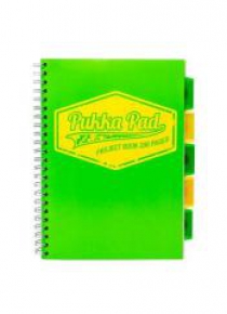 Project Book Neon A4/100K kratka zielony (3szt)