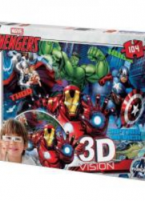 Puzzle 104 3D Vision Avengers
