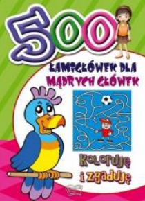 500 Łamigłówek. Koloruję i zgaduję