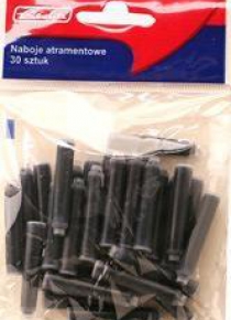 Naboje atramentowe w woreczku niebieskie 30 sztuk