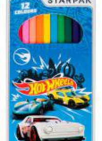 Kredki ołówkowe 12 kolorów Hot Wheels