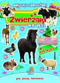 Naklejki i łamigłówki. Zwierzaki na wsi