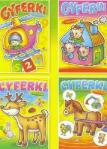 (096) Cyferki. Książeczka z naklejkami MIX