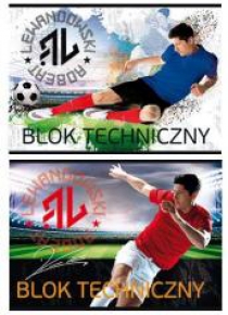 Blok techniczny A4/10K Robert Lewandowski (10szt)