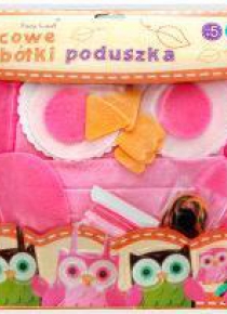 Filcowe Robótki - Poduszka Sowa różowa STnux