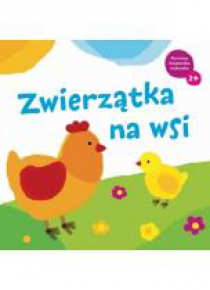 2-latek się bawi. Zwierzątka na wsi