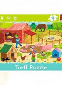 Puzzle ramkowe 15 Farma TREFL