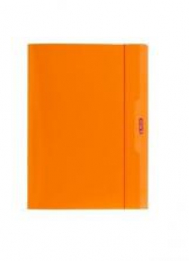 Teczka A4 z gumką Color Blocking pomarańczowy