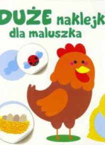 Duże naklejki dla maluszka - kurka 2+