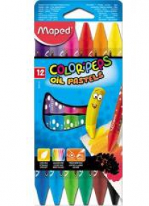 Kredki Colorpeps pastele olejne 12 kolorów MAPED