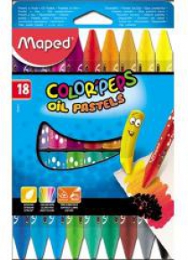 Kredki Colorpeps pastele olejne 18 kolorów MAPED
