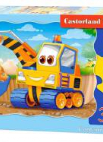 Puzzle 30 Żółta koparka CASTOR