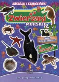Naklejki i łamigłówki. Zwierzaki morskie