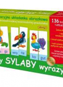 Układanka edukacyjna - Litery sylaby wyrazy