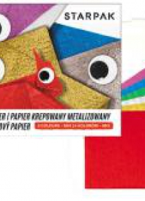 Papier metalizowany krepowany 6 kolorów C5
