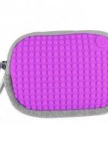 Pixelbags Saszetka szaro - fioletowy
