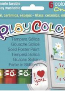 Farby w sztyfcie One Window 6 kolorów PLAYCOLOR