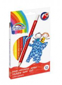 Kredki Super Soft Jumbo 12 kolorów FIORELLO