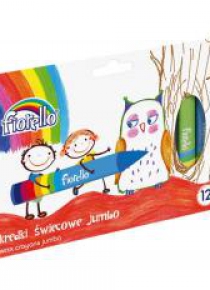 Kredki świecowe Jumbo 12 kolorów FIORELLO