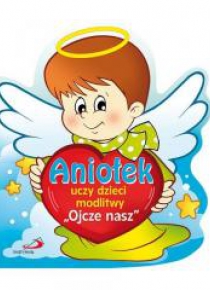 Aniołek uczy dzieci modlitwy 