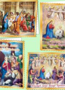 Karnet B6 Boże Nar. Z opłatkiem Religia (10sz) MIX