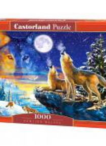 Puzzle 1000 Howling Wolves CASTOR