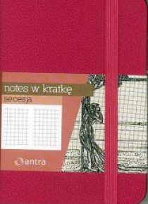 Notes A7 Kratka Secesja Różowy ANTRA