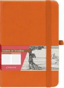 Notes A7 Kratka Secesja Pomarańczowy ANTRA