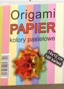 Origami papier 10x10cm pastele