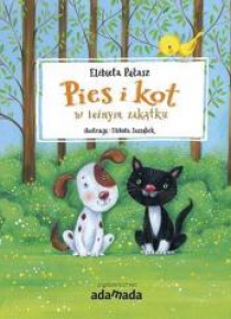 Pies i kot w leśnym zakątku