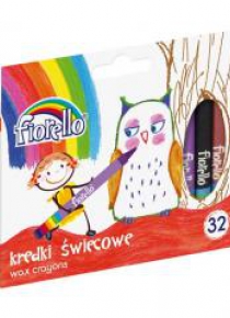 Kredki świecowe 32 kolory FIORELLO
