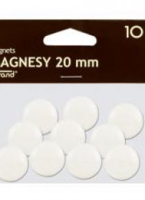 Magnes 20mm biały 10szt GRAND