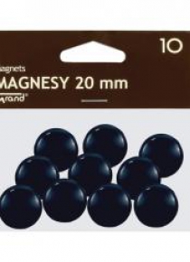 Magnes 20mm czarny 10szt GRAND