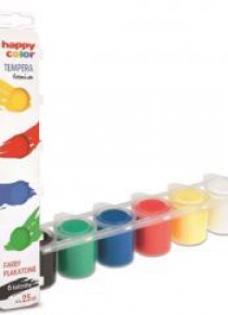Farba plakatowa Tempera 6 kolorów HAPPY COLOR