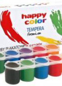 Farba plakatowa Tempera 12 kolorów HAPPY COLOR