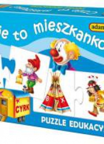 Puzzle edukacyjne - Czyje to mieszkanko?