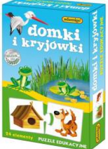 Puzzle edukacyjne - Domki i kryjówki