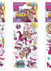 Naklejki Sticker BOO silver Barbie Power