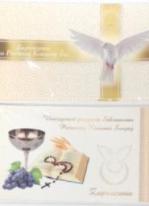 Zaproszenie - I Komunia Święta (5 szt) MIX AVANTI