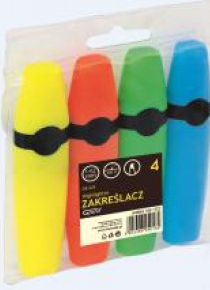 Zakreślacz 4 kolory GRAND