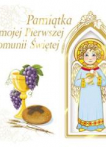 Pamiątka mojej I Komunii Świętej (z aniołkiem)
