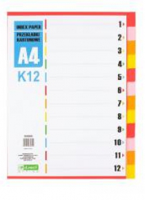 Przekładki kartonowe 1-12 K12 D.RECT