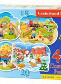 Puzzle x 4 - Cztery pory roku CASTOR