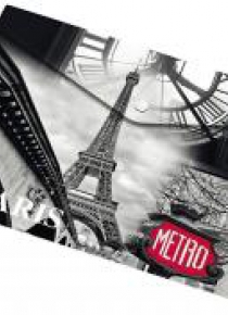 Koperta A5 na napę z nadrukiem Paris