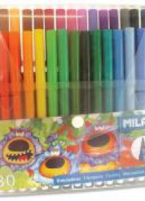 Flamastry 30 kolorów w etui MILAN